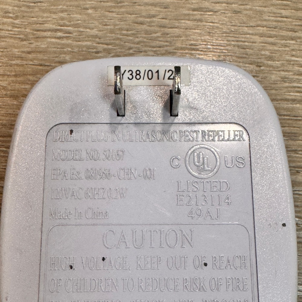 Bell Howell Ultrasonic Pest Plug In Model 50167 Ultrasonic Insect Rodent Control - Picture 3 of 3